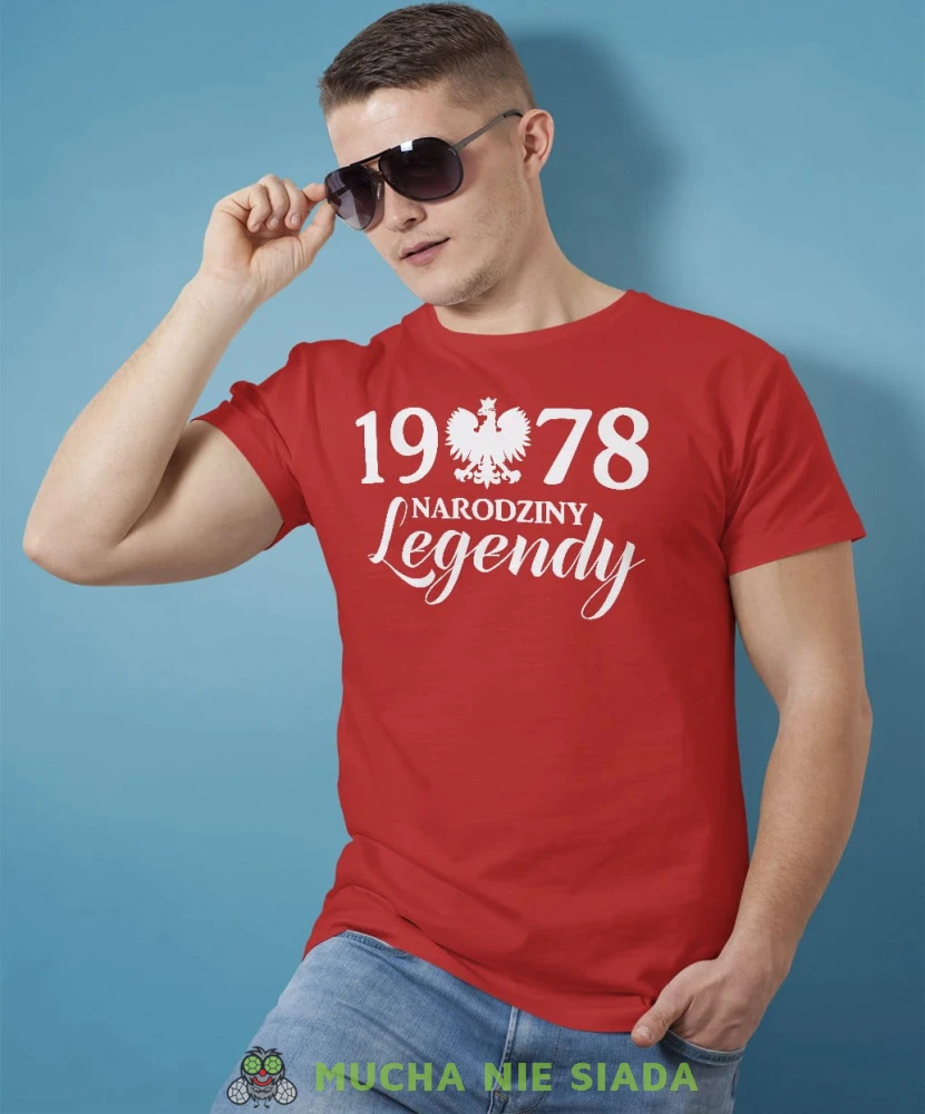 Narodziny legendy Orzeł Polski Koszulka Urodzinowa czerwona