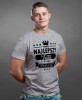 Najlepszy tata na całym świecie koszulka dla taty szara