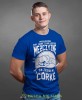 Prosiłem Boga żeby zrobił ze mnie lepszego mężczyznę, on zesłał mi córkę koszulka dla taty niebieska