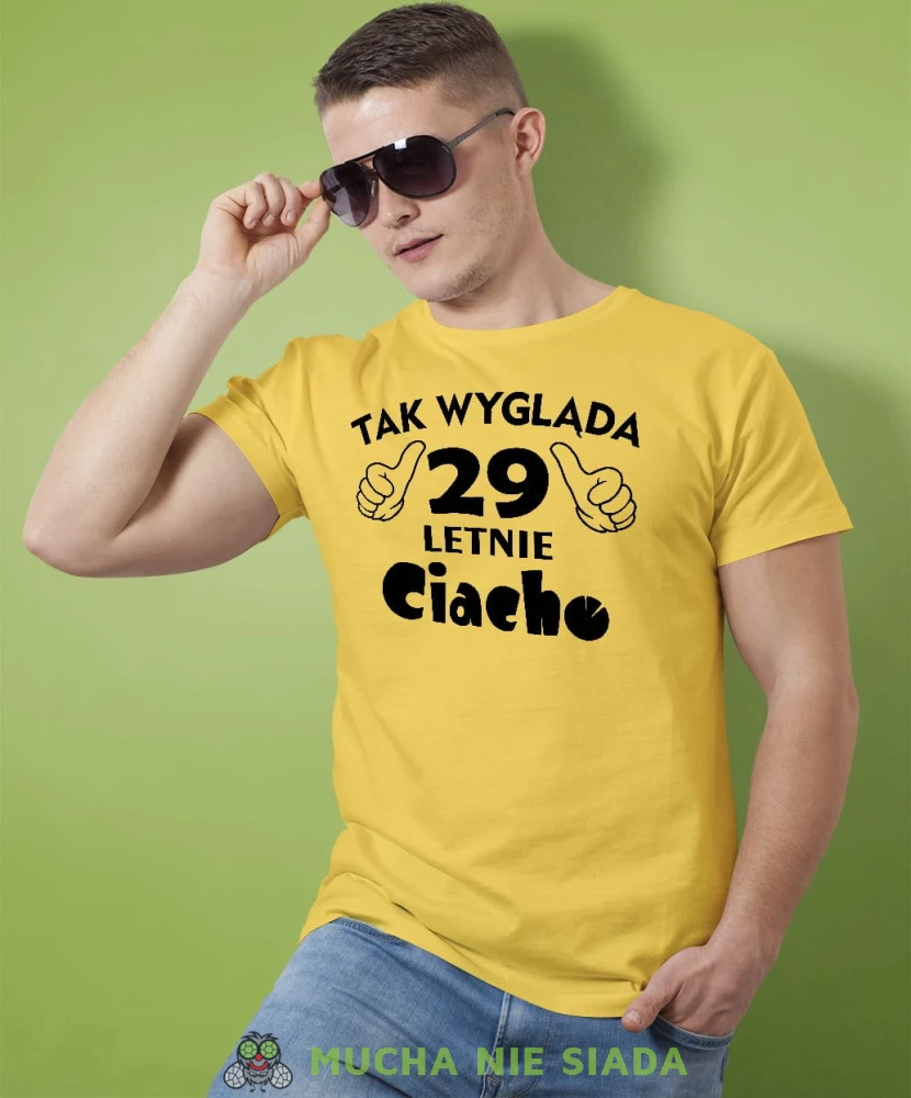 Tak wygląda ciacho Koszulka urodzinowa żółta