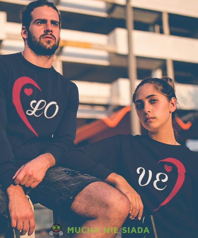 LO VE Bluzy dla par unisex