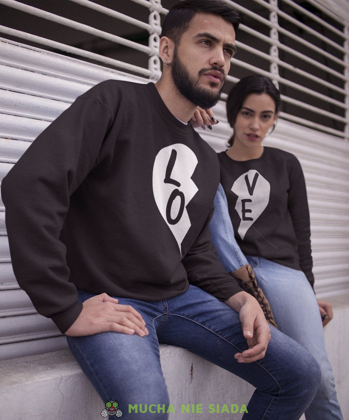 LO VE SERCE Bluzy dla par unisex