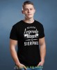 Prawdziwe legendy rodzą się w... Koszulka urodzinowa czarna