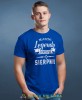 Prawdziwe legendy rodzą się w... Koszulka urodzinowa niebieska