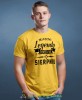 Prawdziwe legendy rodzą się w... Koszulka urodzinowa żółta