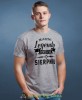 Prawdziwe legendy rodzą się w... Koszulka urodzinowa szara