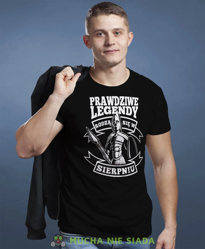 Prawdziwe legendy rodzą się... Męska koszulka urodzinowa czarna