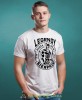 Legendy rodzą się... Męska koszulka urodzinowa biała