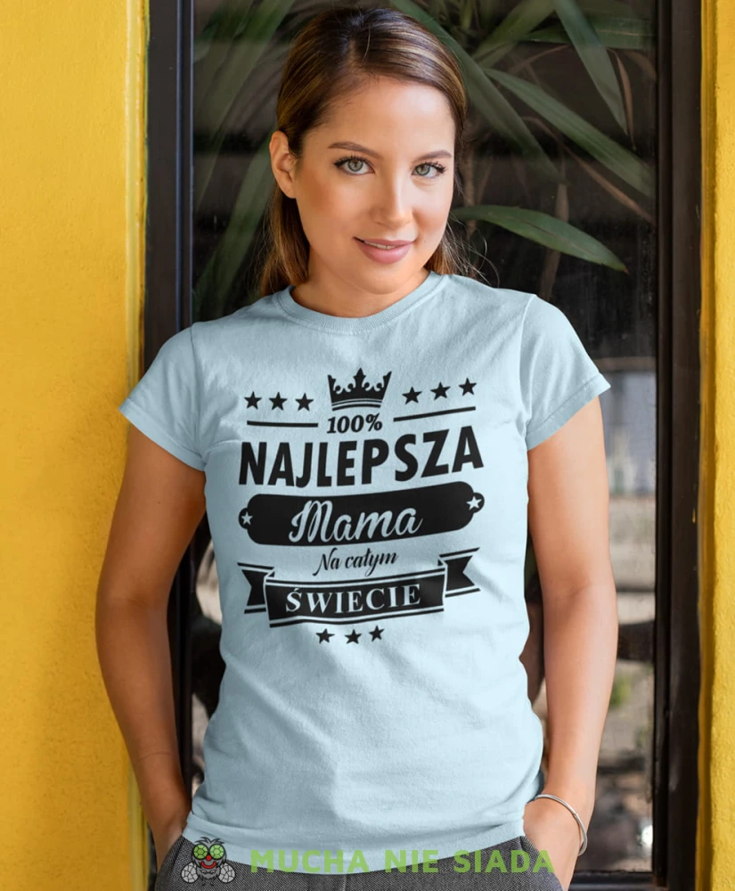 najlepsza mama na całym swiecie jasno niebieska koszulka.jpg