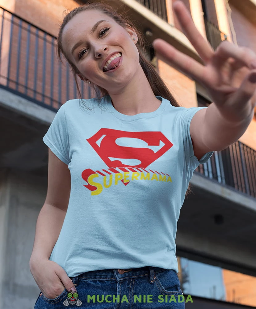 super mama jasnoniebieska koszulka dla super mamy.jpg