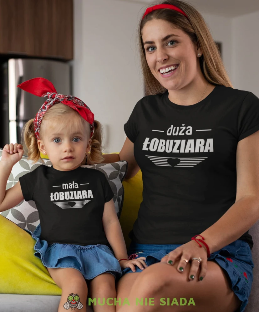 mała łobuziara duża łobuziara czarne koszulki.jpg