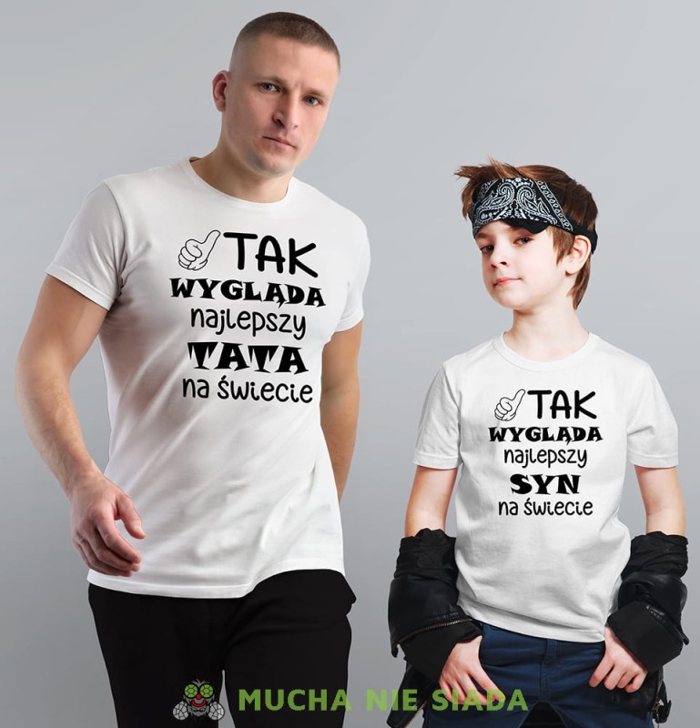 tak wygląda najlepszy tata ma świecie biała koszulka.jpg