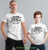 duży dzik mały dzik biała koszulka koszulki dla taty i syna.jpg