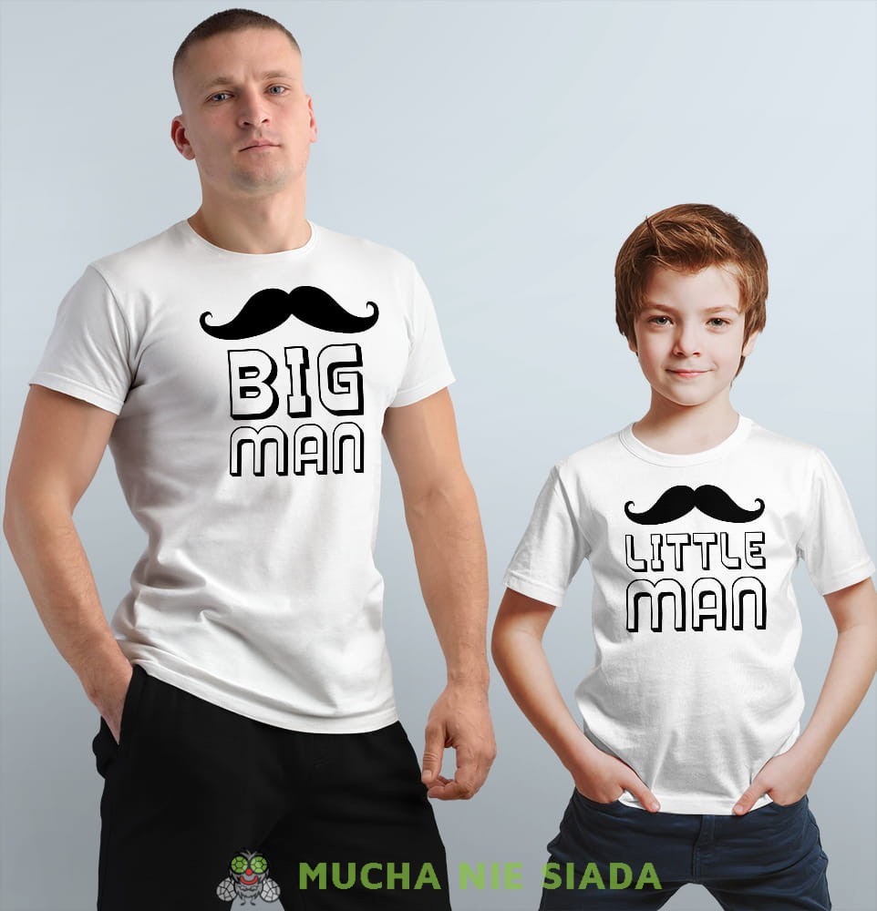 Big man little man koszulki dla taty i syna