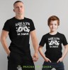 ojciec i syn przyjaciele na zawsze piąstki czarne koszulki dla taty i syna.jpg