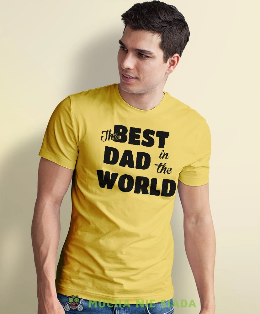 the best dad i in the world żółta koszulka dla taty.jpg