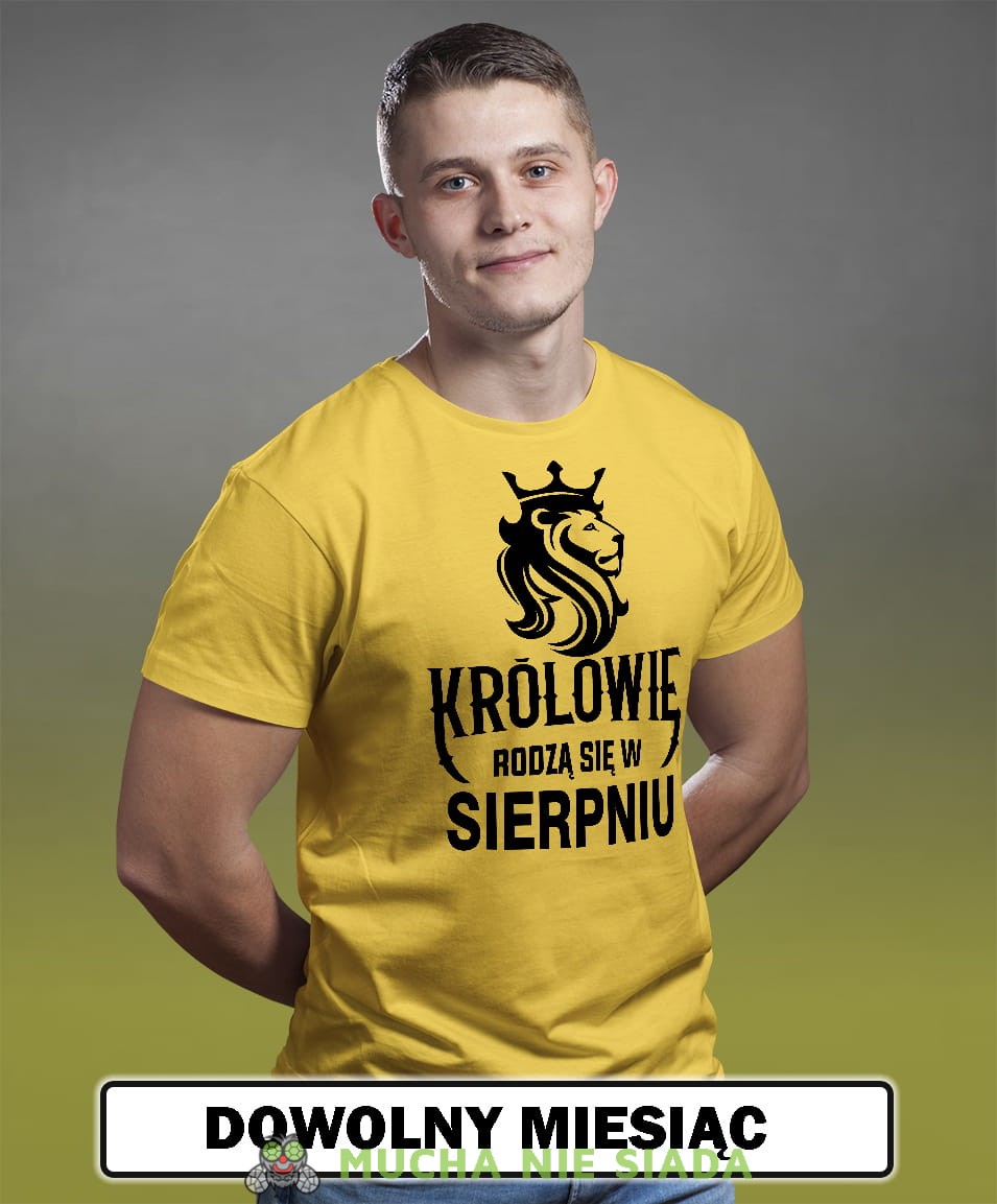 Męska Koszulka Urodzinowa - Królowie rodzą się w...