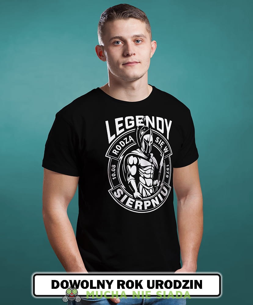Męska koszulka Urodzinowa - Legendy rodzą się...