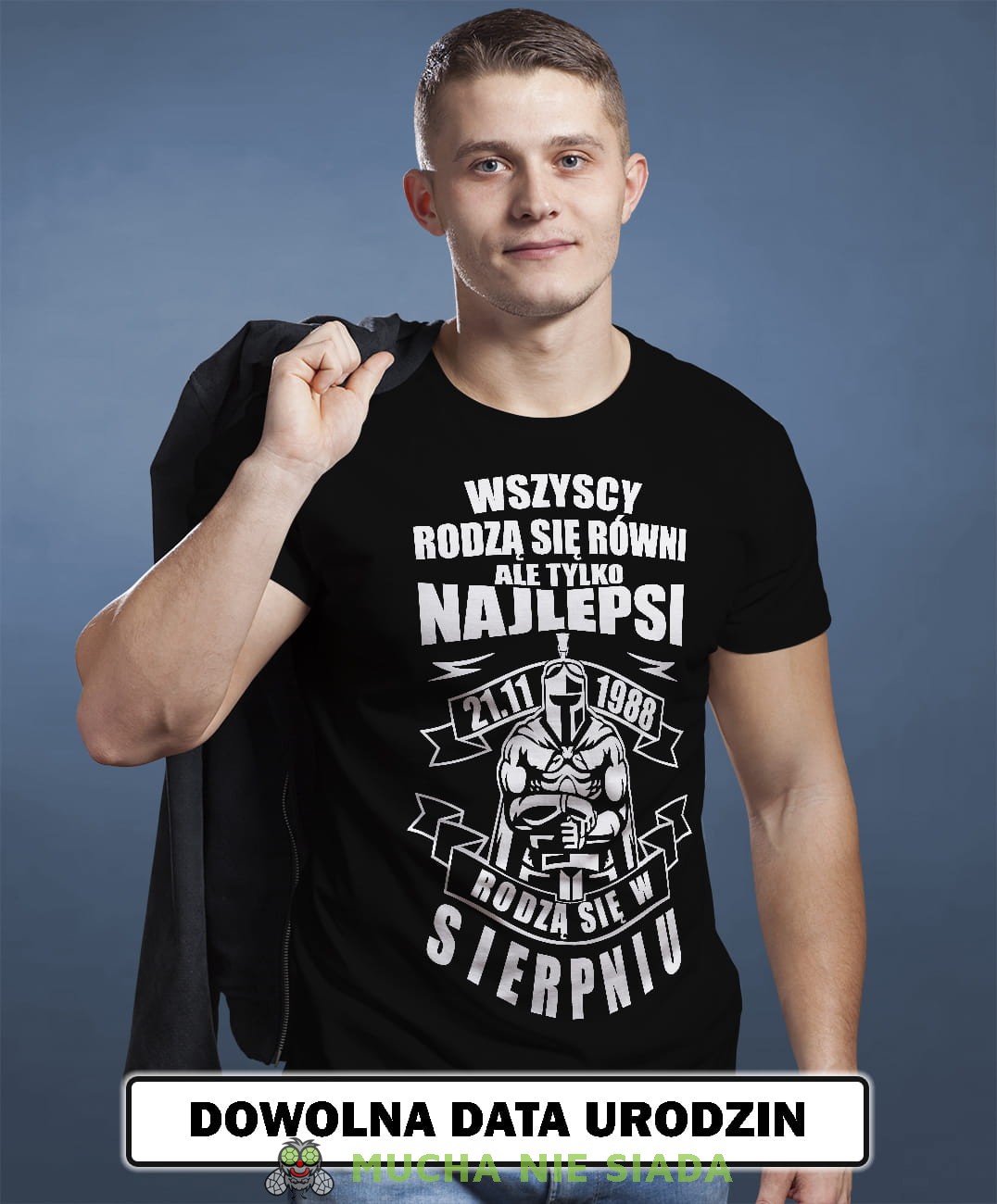 Męska Koszulka Urodzinowa - Wszyscy rodzą się równi ale tylko najlepsi rodzą się w...