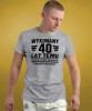 wykonany 30; 40; 50; 60; 70 lat temu wszystkie części oryginalne większość nadal działa męska szara koszulka urodzinowa na urodziny.jpg