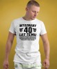 wykonany 30; 40; 50; 60; 70 lat temu wszystkie części oryginalne większość nadal działa męska biała koszulka urodzinowa na urodziny.jpg