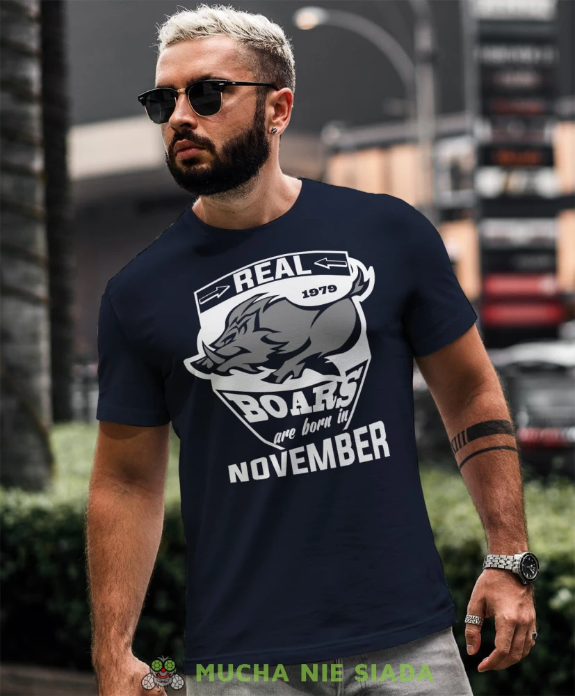 Real boars are born in... Koszulka urodzinowa