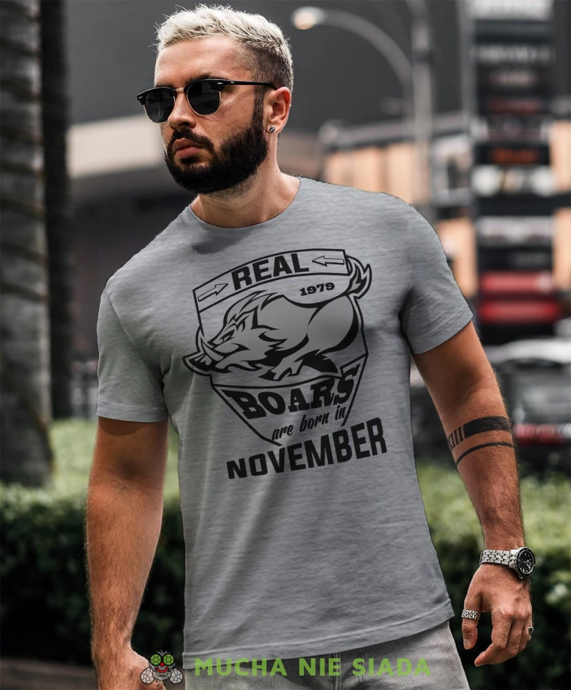 Real boars are born in... Koszulka urodzinowa