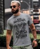 never underestimate the power of a man who was born in... skull szara koszulka urodzinowa.jpg