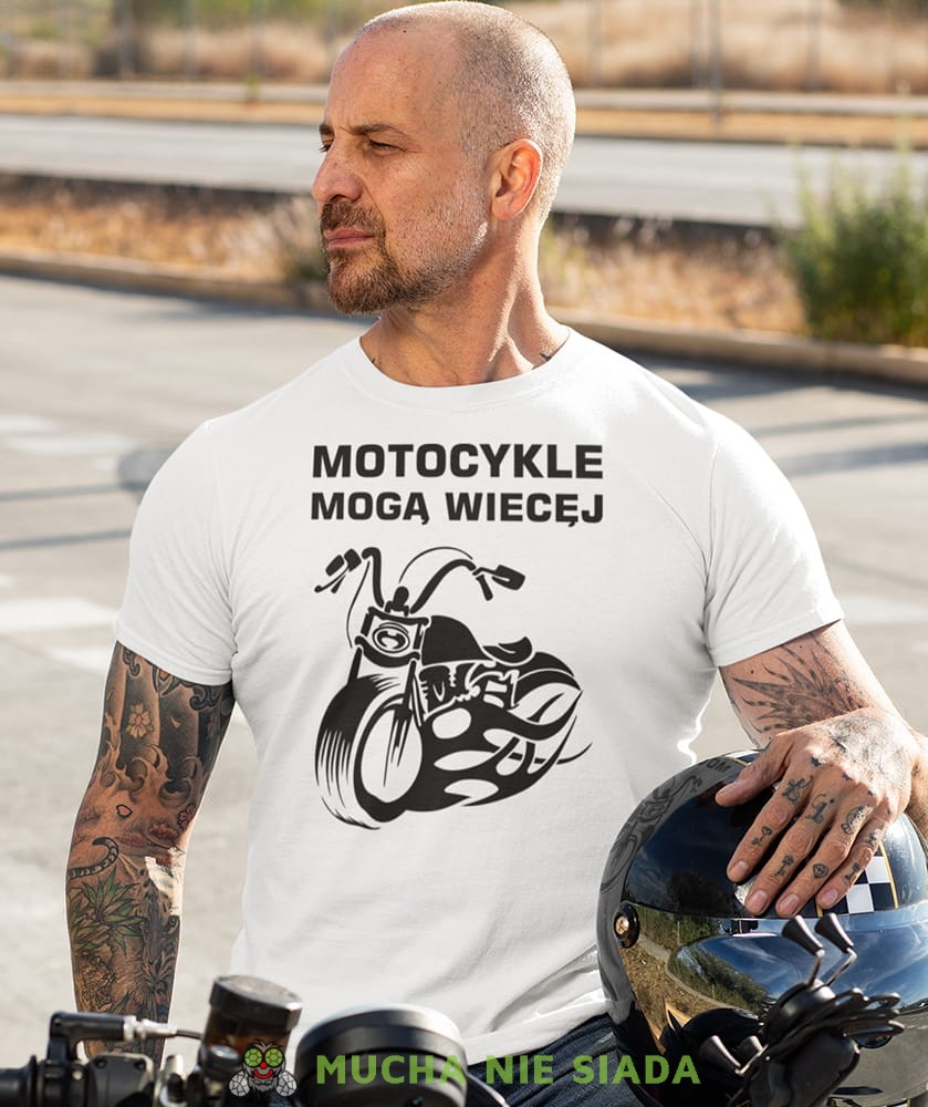 Męska Koszulka motocyklowa - Motocykle mogą więcej