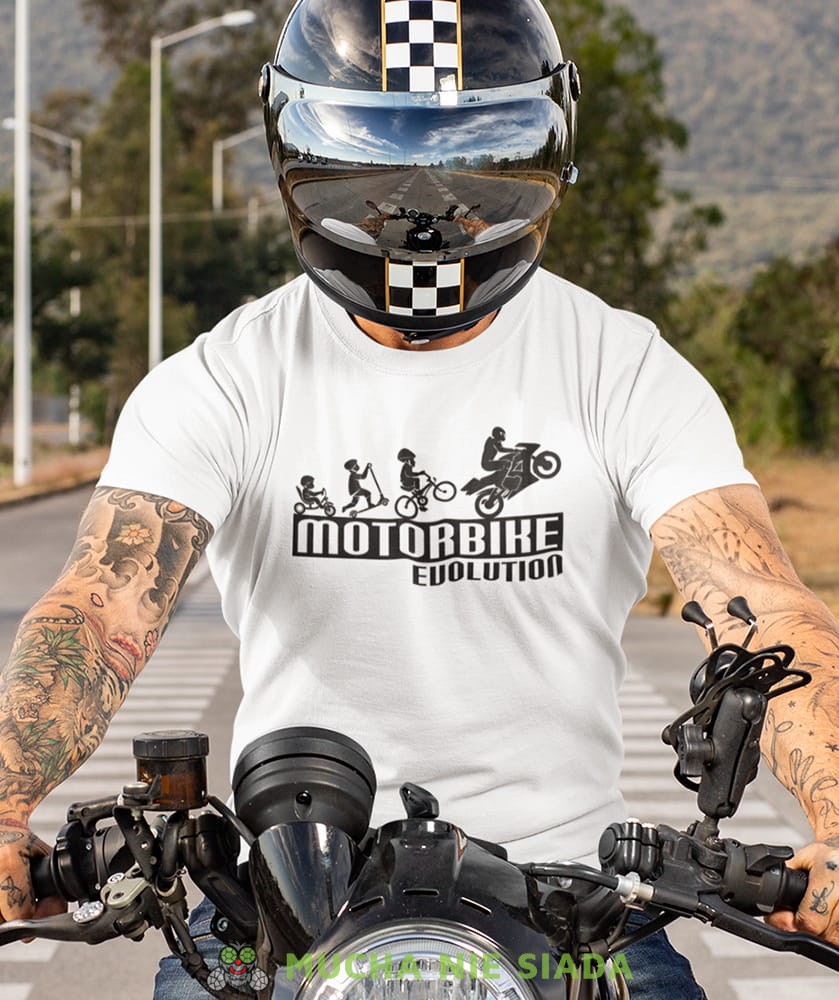 Męska Koszulka motocyklowa - Motorbike evolution