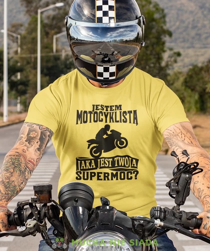 jestem motocyklistą jaka jest twoja supermoc żółta koszulka motocyklowa motocykl motocyklista.jpg