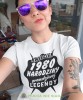 narodziny prawdziwej legendy biała damska koszulka urodzinowa z nadrukiem na urodziny.jpg