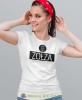 zołza róża, biała damska koszulka z nadrukiem na prezent dla dziewczyny dla żony.jpg