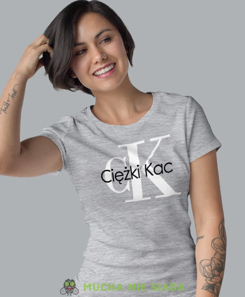 ck ciężki kac szara koszulka z nadrukiem na prezent dla dziewczyny dla żony.jpg