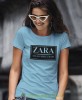 zara szlag mnie trafi jasnoniebieska damska koszulka z nadrukiem na prezent dla dziewczyny dla żony.jpg