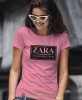 zara szlag mnie trafi różowa damska koszulka z nadrukiem na prezent dla dziewczyny dla żony.jpg