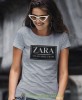 zara szlag mnie trafi szara damska koszulka z nadrukiem na prezent dla dziewczyny dla żony.jpg