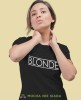 blonde czarna damska koszulka z nadrukiem na prezent dla dziewczyny.jpg
