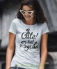 cute but psycho biała damska koszulka z nadrukiem na prezent dla dziewczyny dla żony.jpg