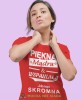 piękna mądra i wspaniała i do tego skromna czerwona damska koszulka z nadrukiem na prezent dla dziewczyny.jpg