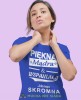 piękna mądra i wspaniała i do tego skromna niebieska damska koszulka z nadrukiem na prezent dla dziewczyny.jpg