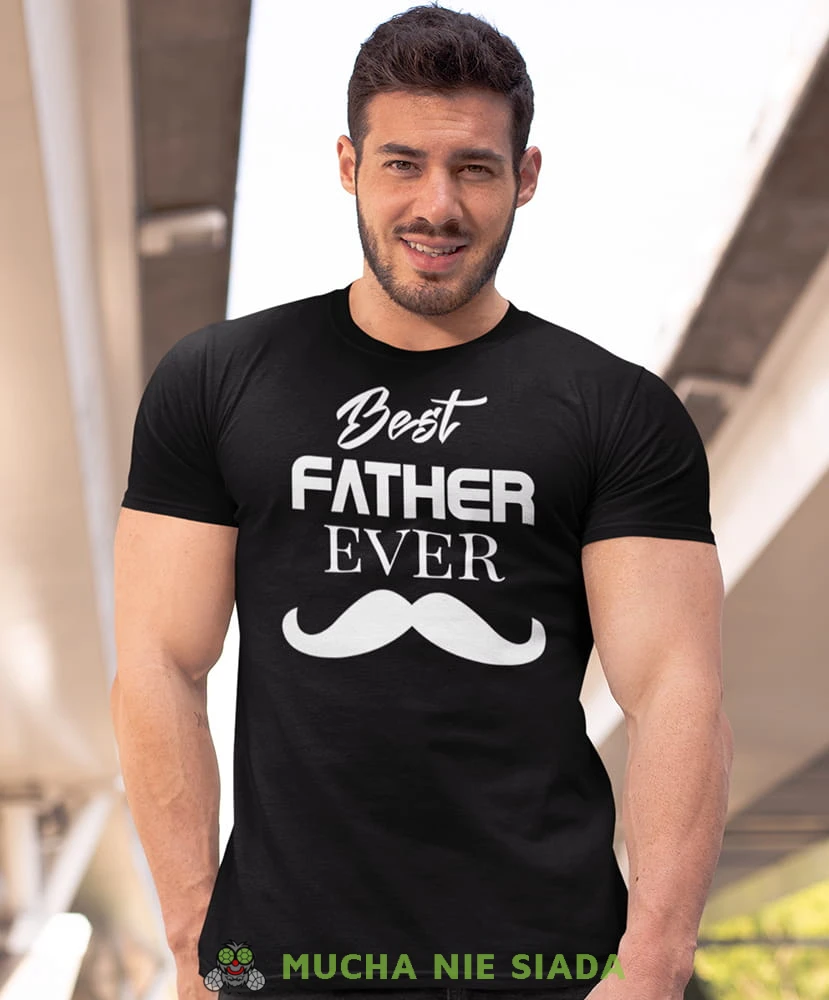best father ever czarna koszulka dla taty.jpg