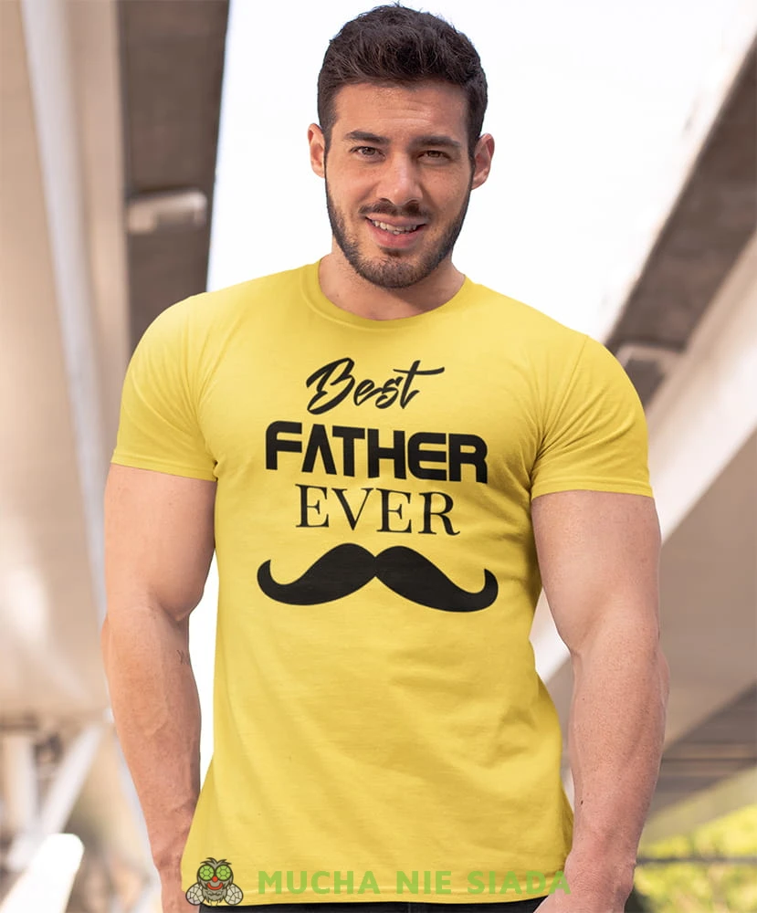 best father ever żółta koszulka dla taty.jpg