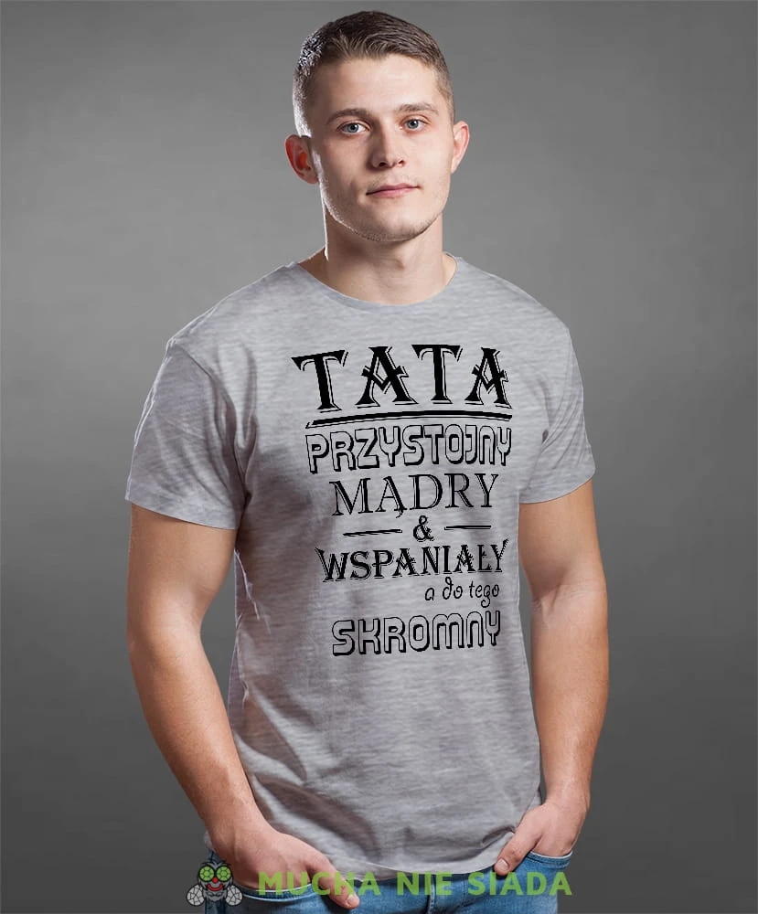 skromny TATA szara koszulka dla taty.jpg