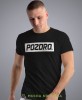 pozdro czarna męska koszulka z nadrukiem na co dzień, na prezent, fajna koszulka.jpg