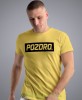 pozdro żółta męska koszulka z nadrukiem na co dzień, na prezent, fajna koszulka.jpg