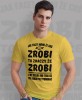 jak facet mówi że coś zrobi to znaczy że zrobi i nie trzeba mu tego co pół roku przypominać żółta męska koszulka z nadrukiem na co dzień, na prezent, fajna koszulka dla chłopaka.jpg
