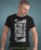 if the music is too loud you're too old czarna męska koszulka z nadrukiem na co dzień, na prezent, fajna koszulka dla chłopaka.jpg