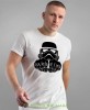 dark side biała męska koszulka z nadrukiem na co dzień, na prezent, fajna koszulka dla chłopaka.jpg