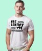 nie jestem leniwy jestem energooszczędny biała męska koszulka z nadrukiem na co dzień, na prezent, fajna koszulka.jpg